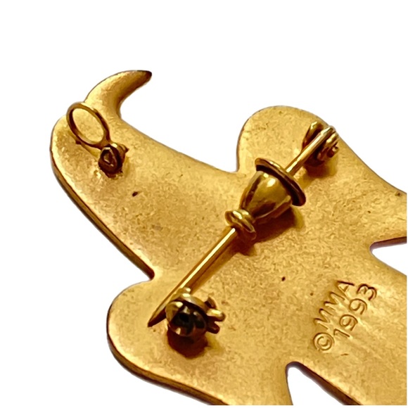 Vintage Metropolitan Museum MMA Enamel Phoenix Bird Brooch / Pendant - Picture 3 of 5